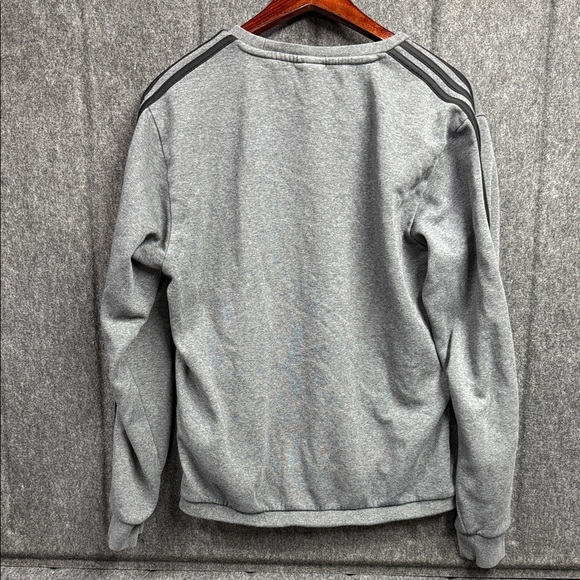 Adidas Men's Gray Crewneck Sweater - Picture 4 of 6